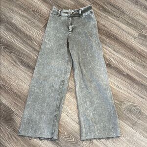 Robertson & Rodeo Gray/Green Wide-Leg Women Jeans size small